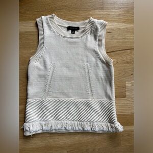 Ann Taylor sleeveless sweater top, size medium